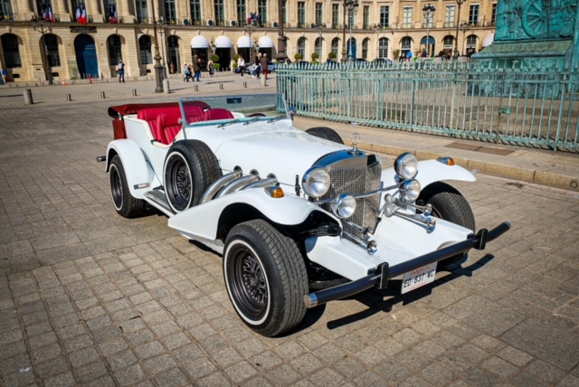 Voiture excalibur pour mariage